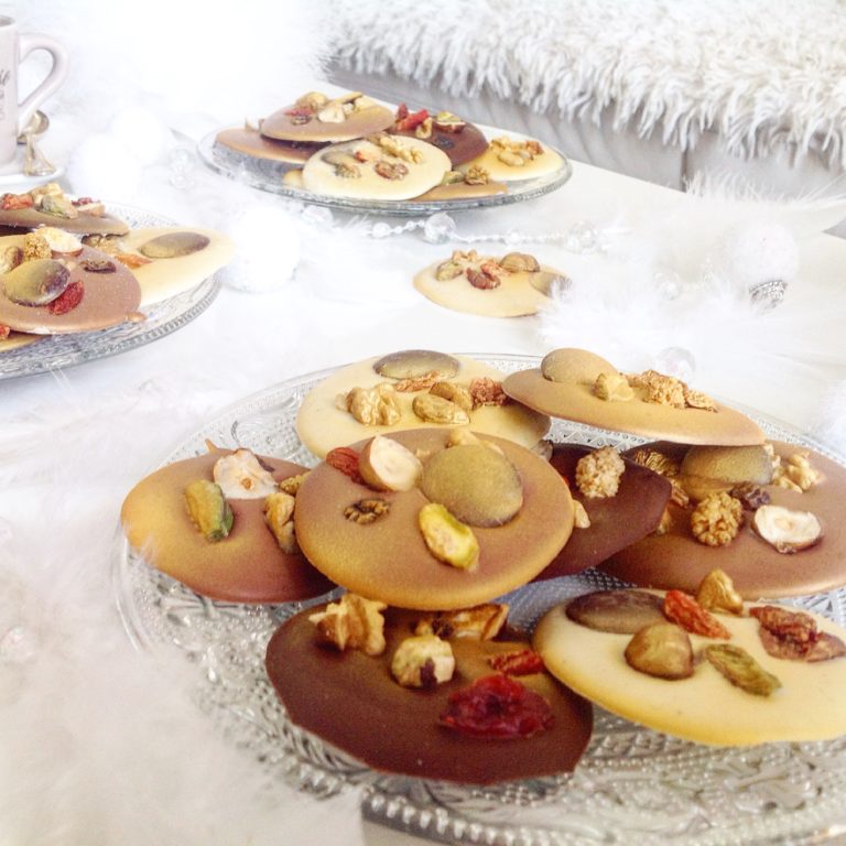 MENDIANTS AU TROIS CHOCOLATS
