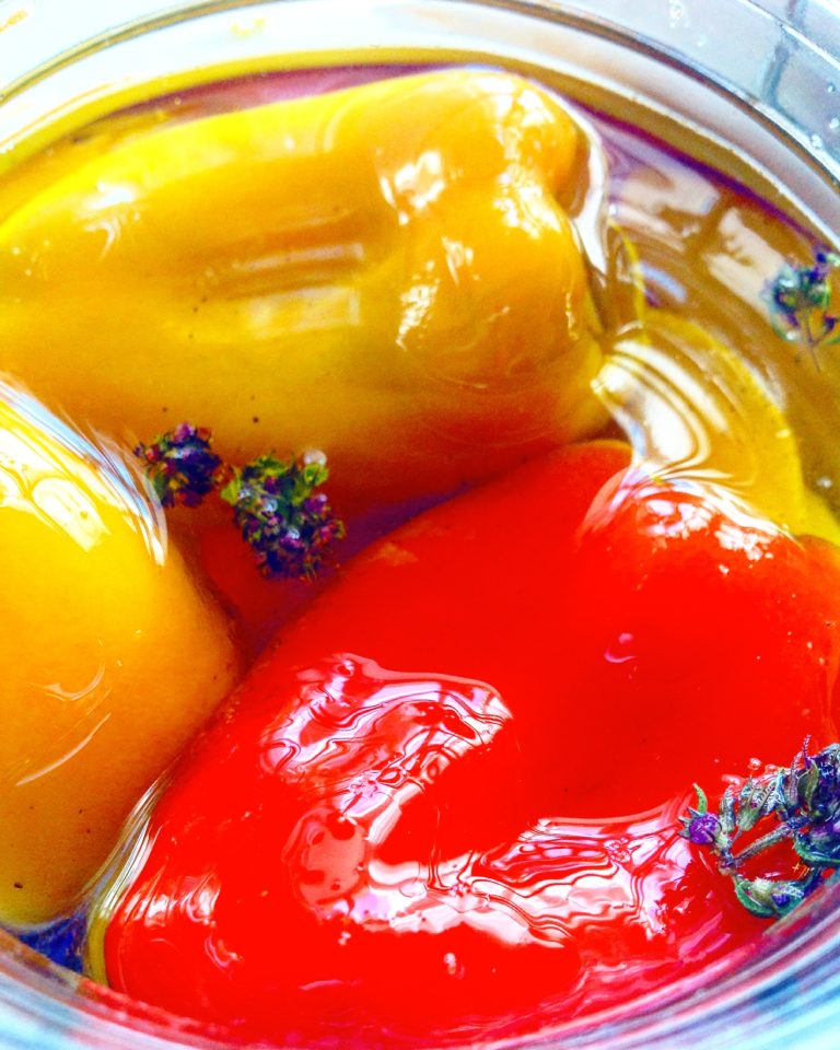 RECETTE DES POIVRONS À L&rsquo;HUILE D&rsquo;OLIVE