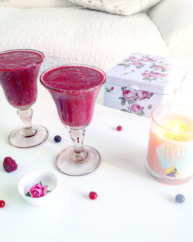 RECETTE DE MON SMOOTHIE VIOLET