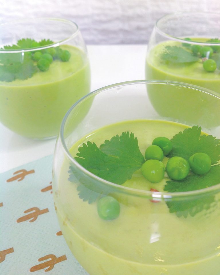 PETITS POIS CRÈME EN VERRINE
